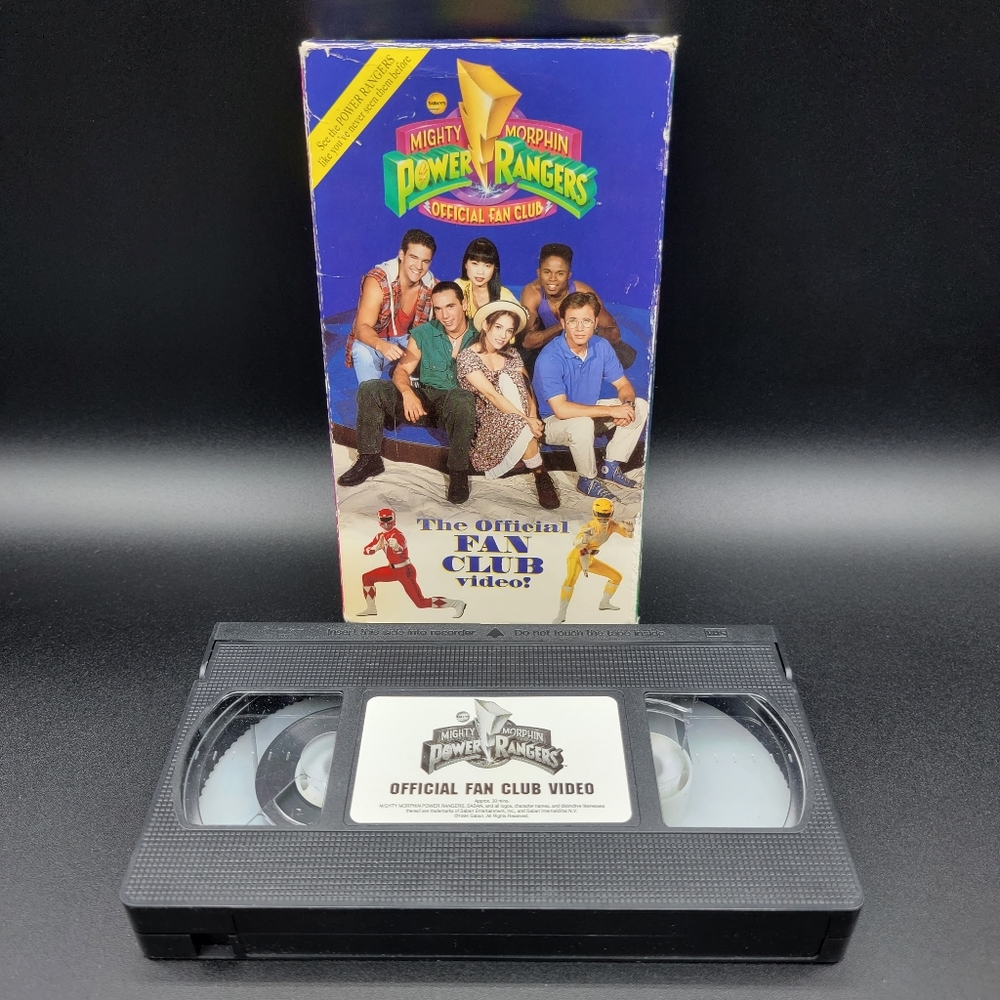 Mighty Morphin Power Rangers The Official Fan Club Video VHS Tape 1994 Rare VG